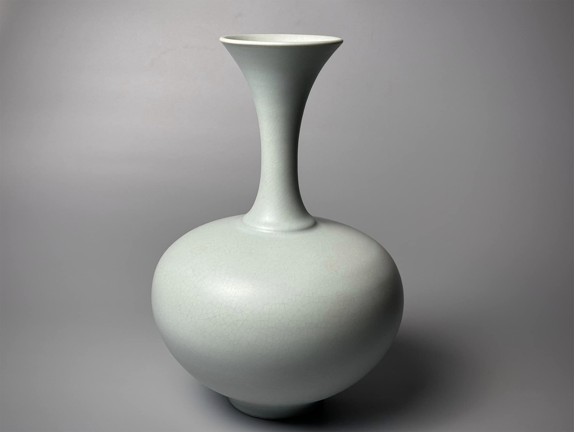 許德家｜汝釉細頸大瓶